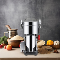 MJ 500G Petite Machine à Moudre la Farine à Usage Domestique Mini Machine à Broyer le Riz le Maïs la Noix le Café le Cacao le Soja l'Arachide les Épices la Poudre