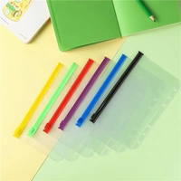 Fundas de PVC Impermeables de Alta Calidad A5 A6 A7 para Archivar Documentos, Bolsas de Hojas Sueltas, Carpetas con Cierre y 6 Anillas