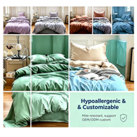 Ensemble de literie en tissu Tencel Lyocell 100% OEKO-TEX, housse de couette, drap de lit, ensemble de literie pour lit king-size