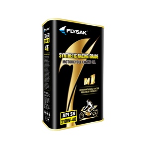 Aceite de Motor para Motocicleta Flysak M1 Racer, Sintético, de Alto Rendimiento, Grado de Competición SN 10W-40, 1L, Caducidad de 5 Años, Guangdong - Product Image 1
