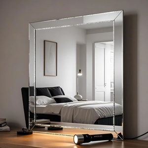 Plaques de verre miroir sans cadre en aluminium argenté 2-8 mm, tailles personnalisées pour salle de bain, salon, magasin, décoration murale - Product Image 6
