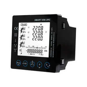 Goede Prijs Smart X96-3RC Rogowski Spoelen Aangesloten Driefasige Multifunctionele Paneelmeters Voor Elektriciteitsdistributie