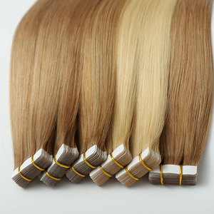 Extensions de cheveux humains à bandes adhésives sans couture de qualité supérieure en gros, blondes, double trame, cheveux indiens bruts, trame à bandes adhésives - Product Image 3
