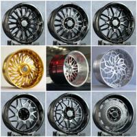 Jantes forgées sur mesure Alibaba 6061-T6 22X14 24X10 26X16 24X14 pouces pour Chevrolet Silverado 2500HD GMC Sierra 8X180 8X165.1