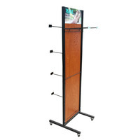 Présentoir double face autoportant pour pantoufles Flip Flop présentoirs en métal pour chaussures suspendues pour magasin de détail