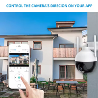 Caméra de sécurité domestique intelligente Wi-Fi intérieure/extérieure, ampoule de surveillance sans fil étanche avec vision nocturne et audio bidirectionnel