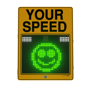 Señal de Límite de Velocidad con Radar Solar y Cara Sonriente para Carreteras Escolares, Impermeable, Reflectante, Recordatorio de Exceso de Velocidad - Product Image 4