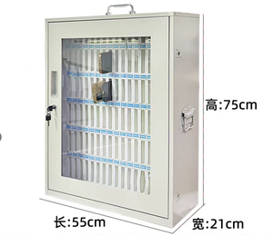 Prix de gros Rangement portable pour téléphone Boîte de rangement pour téléphone Serrure à clé avec porte transparente Casier pour téléphone portable Armoire murale - Product Image 4