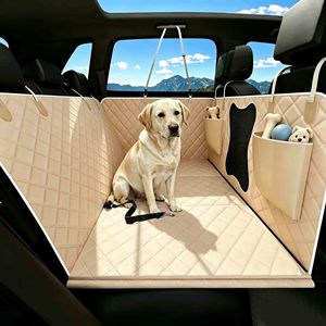 Housse de siège auto pour chien, hamac, coussin de siège auto pour animaux de compagnie, pour siège arrière, fond rigide, imperméable, extenseur de siège arrière, antidérapant - Product Image 1