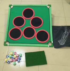 <span class=keywords><strong>Jeu</strong></span> de <span class=keywords><strong>mini</strong></span>-<span class=keywords><strong>golf</strong></span> amusant pour toute la famille, à l'intérieur et à l'extérieur, pour l'entraînement au swing, ensemble de <span class=keywords><strong>jeu</strong></span> de <span class=keywords><strong>mini</strong></span>-<span class=keywords><strong>golf</strong></span> pour le chipping sur planches Velcro avec balles en plastique collantes - Product Image 3