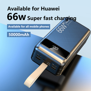 Batterie Externe Li-Polymère Haute Capacité 66W avec Charge Rapide 50000mAh, Charge Sans Fil, Interfaces d'Entrée Type-C Micro USB - Product Image 4