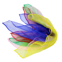 Pañuelo de Seda Transparente Cuadrado para Danza Infantil al por Mayor, Accesorios Musicales para Enseñanza Orff en Guarderías y Espectáculos