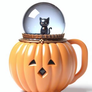 Regalo personalizzato di <span class=keywords><strong>zucca</strong></span> regalo di Halloween Micro paesaggio tazza di <span class=keywords><strong>ceramica</strong></span> che decorano palla a cupola di neve tazza di caffè con Logo tazza di tè a bolle - Product Image 3