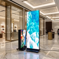 Freistehender Faltbarer LED-Poster-Bildschirm P1.86 P2.5 Werbung Indoor GOB LED-Poster-Display für Geschäfte und Einkaufszentren