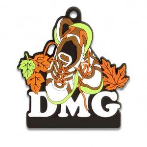 Medalla de Goma PVC con Cinta, Personalizada con Logotipo, Colorida, Divertida, para Niños, Premio de Carrera - Product Image 2