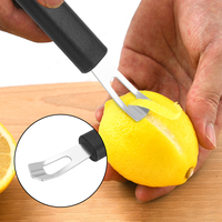 Roestvrijstalen citrus schiller anti-corrosie citroenrasp makkelijk te gebruiken limoen schil schraper huishoudelijk fruitverwerkingsgereedschap