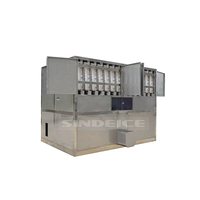 Machine à glaçons en cubes de 3 tonnes à haut rendement, machine à glaçons industrielle à économie d'énergie pour les magasins de boissons froides, la restauration