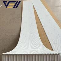 VELL OEM Vente en gros Fabrication professionnelle Persienne Panneaux d'intérieur en polystyrène PS Panneau mural décoratif à lamelles