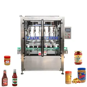 Pompa servomotore automatico Ketchup macchina riempitrice piccola maionese linea di produzione per bottiglia/barattolo