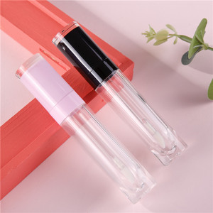 Vente en gros: le 8ml tube brillant à lèvres rond vide avec couvercle rosé ou noir pour emballage cosmétique - Product Image 4