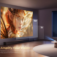 Projecteur intelligent mondial Android9 4K WIFI Android Auto Keystone 1080P Home Cinéma Projecteur portable extérieur