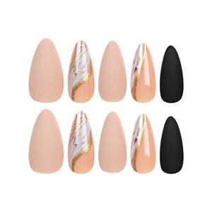 Almond-shaped <b>Nails</b> Art Acrylic Press on <b>Nails</b> Artificial Fingernails Customize Candy False <b>Nails</b> for Dating Party - Product Image 6