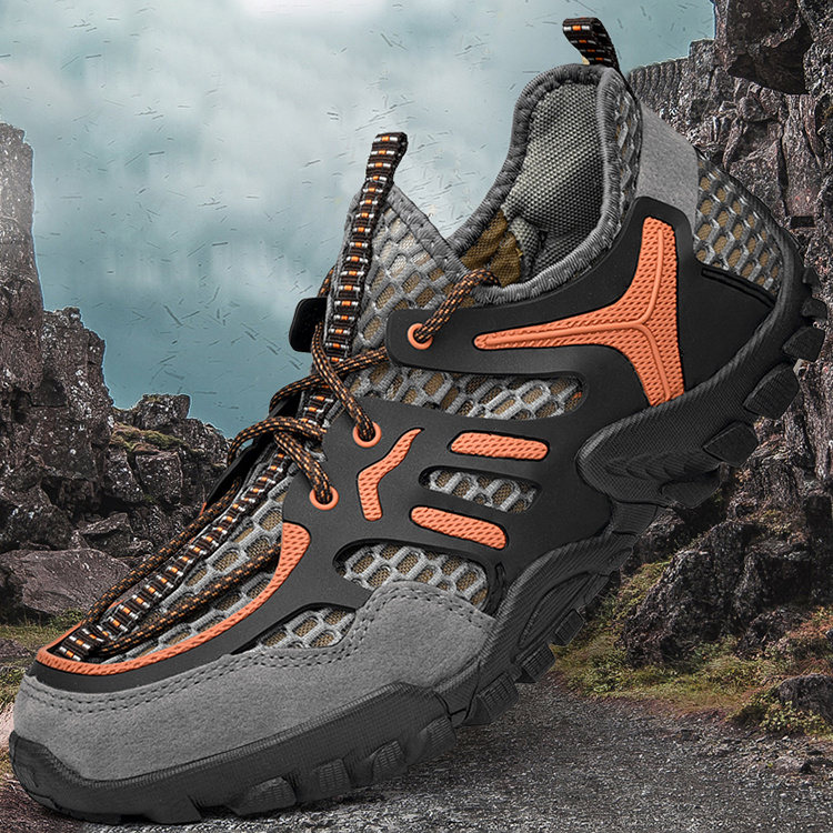 Уличные Нескользящие кроссовки большого размера, повседневная мужская обувь для пешего туризма и воды