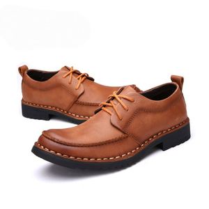 รองเท้าอ็อกซ์ฟอร์ดลำลองสำหรับผู้ชาย รุ่นใหม่ล่าสุด ระบายอากาศได้ดี ผลิตจากหนังแท้ กันน้ำ กันลื่น หัวมน เหมาะสำหรับใส่ทำงาน - Product Image 6