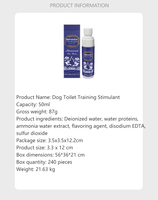 Agent d'apprentissage de la propreté pour chiens et chats, spray fixateur de point pour l'entraînement à la propreté des chiots