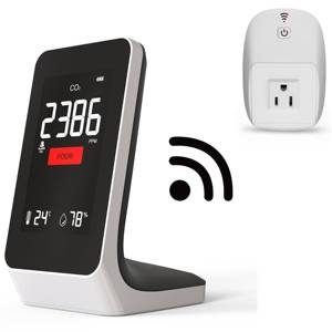 Nhà Kính <span class=keywords><strong>CO2</strong></span> điều khiển 30 Meter từ xa <span class=keywords><strong>CO2</strong></span> Meter với ổ cắm thông minh Top Grade Đức <span class=keywords><strong>CO2</strong></span> cảm biến - Product Image 1