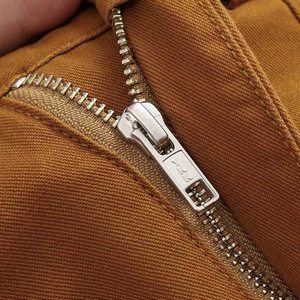 Pantalon kaki polyvalent de style workwear rétro plissé en twill Amikhaji <span class=keywords><strong>Ametora</strong></span>, 100% coton, coupe slim, décontracté, droit - Product Image 4