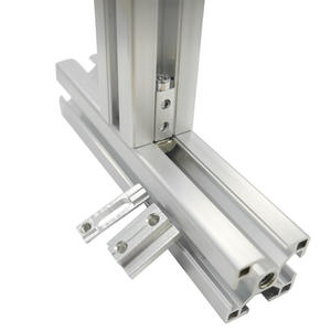Profils en aluminium de norme européenne avec connecteurs coulissants à fixation dissimulée à montage rapide et perçage réglable - Product Image 1