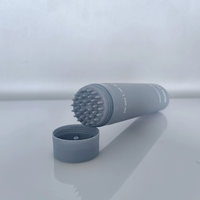 Tubes vides de masque de cheveux de 100ml avec le tube en plastique de PE de brosse de massage de silicone pour le sérum de soin de cheveux