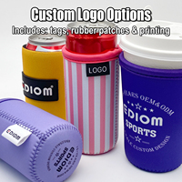Penutup Cangkir Kopi Custom Koozy dengan Logo Custom, Penyangga Cangkir Kopi untuk Pernikahan, Penutup Cangkir Neoprene, Coozy, Stubby Cooler