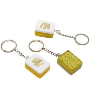 พวงกุญแจอะคริลิคทำจากแผ่นกระเบื้องไพ่นกกระจอกทำจากอะคริลิกแท้สลักลายภาพเป็นภาษาลับรหัส QR - Product Image 2