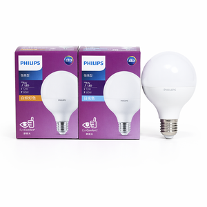 Ampoule LED <span class=keywords><strong>Philips</strong></span> Globe G95 <span class=keywords><strong>7W</strong></span> Équivalent E27 <span class=keywords><strong>2700K</strong></span> Blanc Chaud 929002441609 Lampe Sphérique Décorative pour Éclairage Domestique - Product Image 1