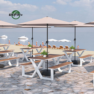 Set da Pranzo per Esterni Personalizzato <span class=keywords><strong>con</strong></span> Tavolo <span class=keywords><strong>e</strong></span> Panchina in Legno per Picnic <span class=keywords><strong>e</strong></span> Caffè - Product Image 5
