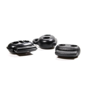 공장 공급 이중 구멍 코드락 스토퍼 플라스틱 조절식 코드락 엔드 스토퍼 의류 스포츠웨어 체육관 바지 신발끈용 - Product Image 4