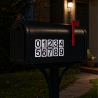 Autocollants réfléchissants personnalisés en vinyle découpé, autocollants auto-adhésifs résistants aux intempéries pour boîtes aux lettres et numéros de maison