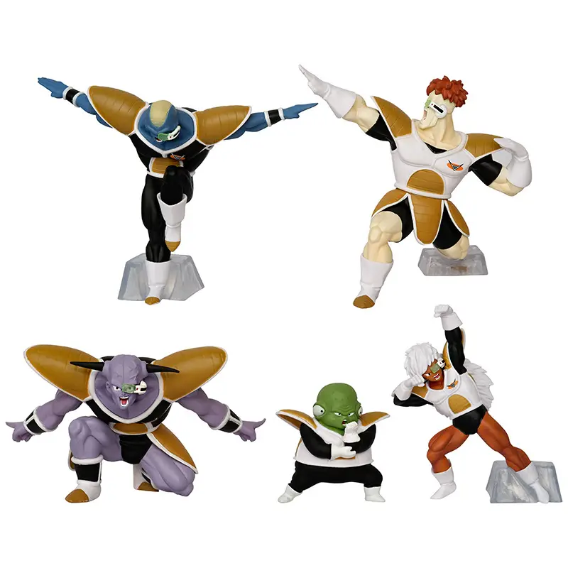 Minrong alta calidad película japonesa Freezer Force Ginyu Force figura conjunto Anime figura de acción Dragon-balls Set