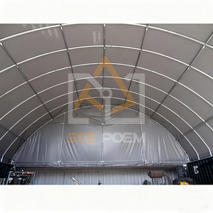 Hangar prefabricado grande CS3040 con estructura de acero y cubierta de PVC, resistente a nieve y <span class=keywords><strong>viento</strong></span> fuertes, impermeable, de un solo truss. - Product Image 6