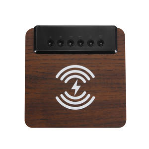 Produttori all'ingrosso <span class=keywords><strong>che</strong></span> vendono caricabatterie per cellulare wireless con venature del legno altoparlante bt sveglia display a LED <span class=keywords><strong>radio</strong></span> FM speak - Product Image 5