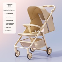 Poussette bébé ultra-légère à vue panoramique, pliable d'une seule main, poussette de voyage portable, cadre en alliage d'aluminium pour les tout-petits de 0 à 3 ans