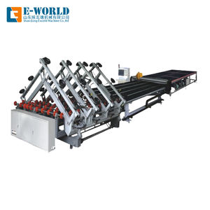 Machine de découpe de verre automatique Eworld 3200*2200*900mm contrôlée par PLC, capacité de 150m/minute, certifiée CE, à moteur - Product Image 1