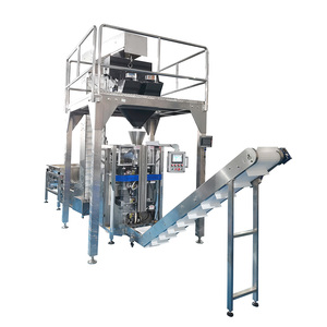 Samfull VFFS automatique 2 tête 10kg 15kg 20kg poche granulés de bois machine d'emballage granulés de bois de <span class=keywords><strong>hêtre</strong></span> machine d'emballage - Product Image 3