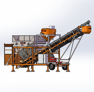 Volledig automatische droge betoncentrale 90m3/u PLC-gestuurde aggregaatmenginstallatie te koop - Product Image 5