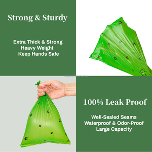 ถุงเก็บมูลสุนัขแมวแบบใช้แล้วทิ้งเป็นมิตรต่อสิ่งแวดล้อมพลาสติกย่อยสลายได้ตามธรรมชาติ - Product Image 3