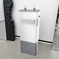 Nouvelle table de travail en cuir tendance pour salons de coiffure et instituts de beauté, avec armoire de rangement pour shampoing
