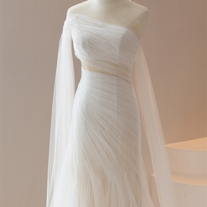 Robes de mariée formelles en tulle vintage à volants RL316 - Product Image 3
