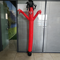 Mannequin publicitaire gonflable personnalisé de 6 m, rouge, en forme de personnage de dessin animé, en tissu Oxford imperméable et résistant au soleil, pour événements et publicité extérieure